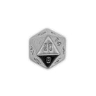 Tungsten - Single D20 True Metal Dice - NOR 02649