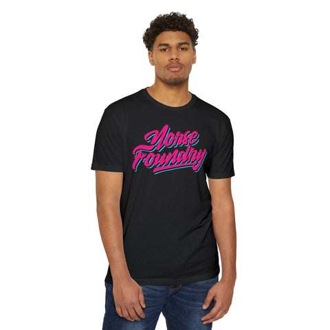 Pink and Blue Retro - Norse Foundry T-Shirt