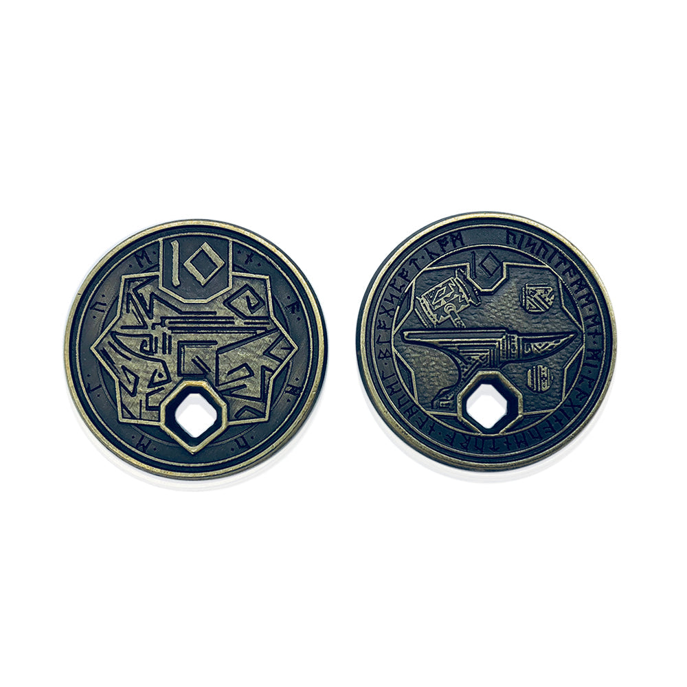 Adventure Coins – Dwarven Metal Coins Set of 10 - NOR 03440