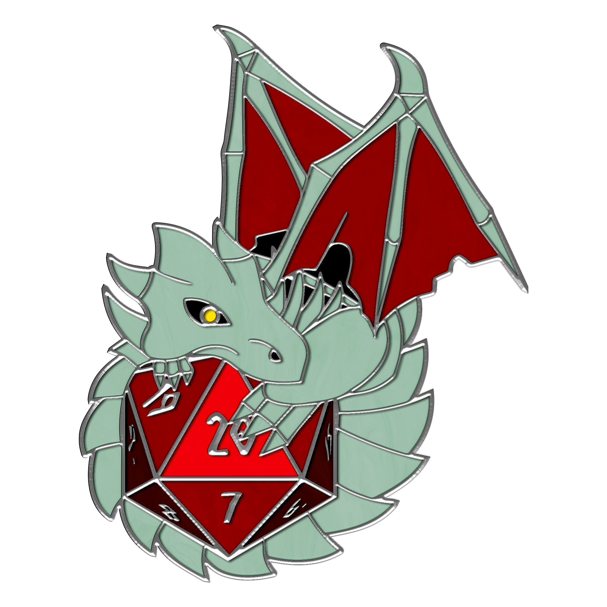 Dracolich - Hard Enamel Adventure Dice Pin Metal by Norse Foundry - NOR 03609_Parent
