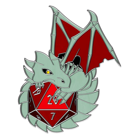 Dracolich - Hard Enamel Adventure Dice Pin Metal by Norse Foundry