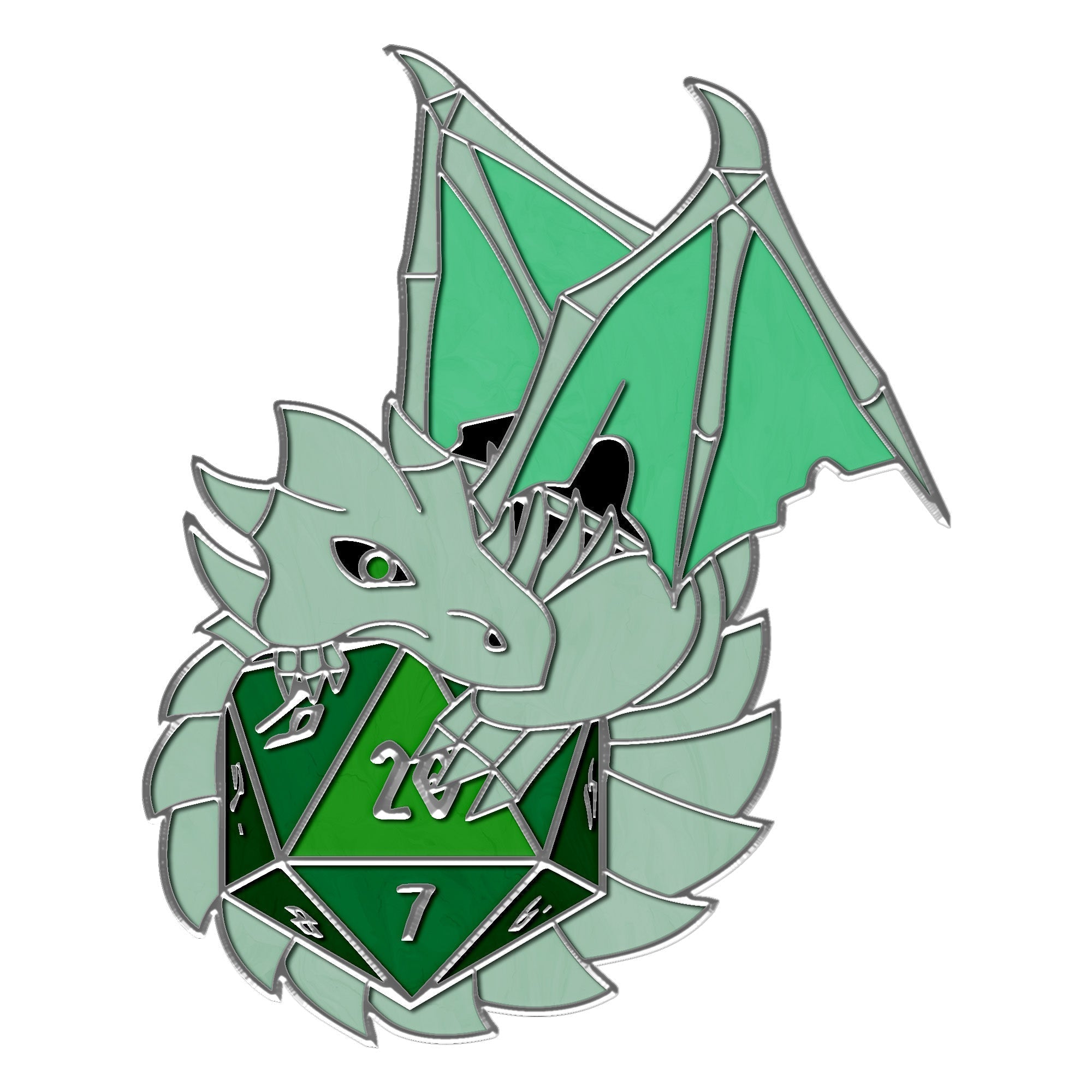 Dracolich - Hard Enamel Adventure Dice Pin Metal by Norse Foundry - NOR 03609