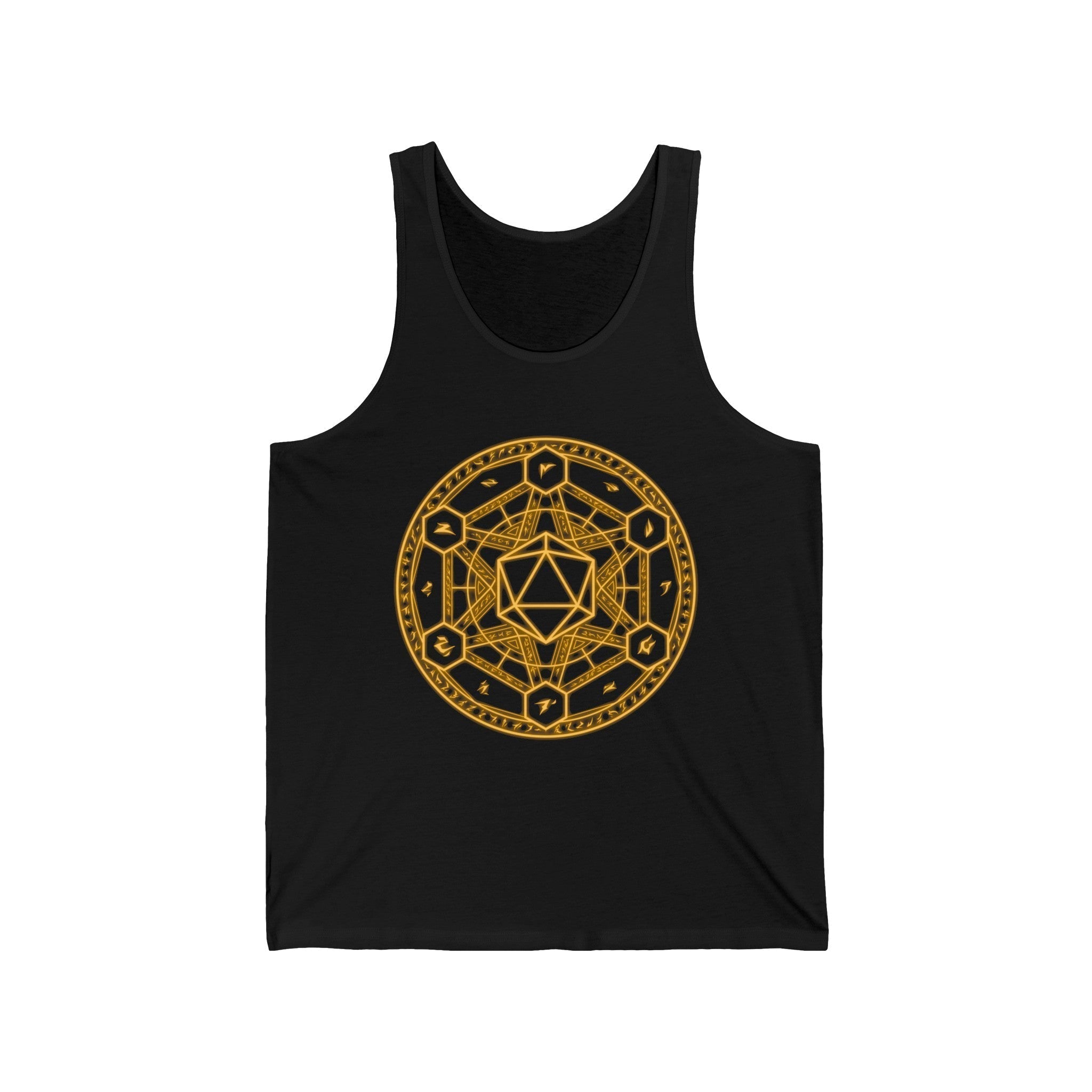 Spell Circle Yellow - Norse Foundry Men's Tank Top - 25932917891218544259