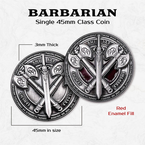 Barbarian - Single 45mm Class Coins