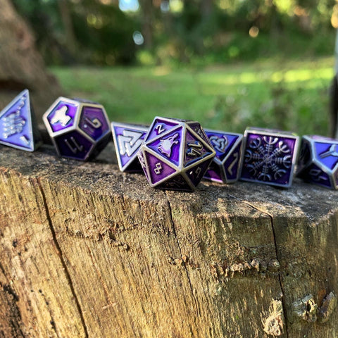 Doppelgänger - Norse Themed Metal Dice Set