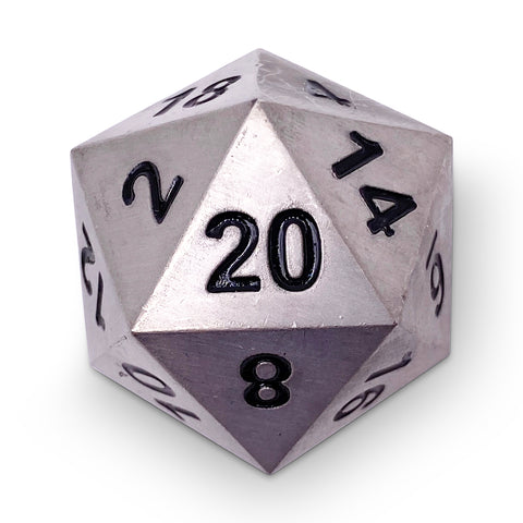 Aged Mithiral - Boulder® 45mm D20 Metal Dice