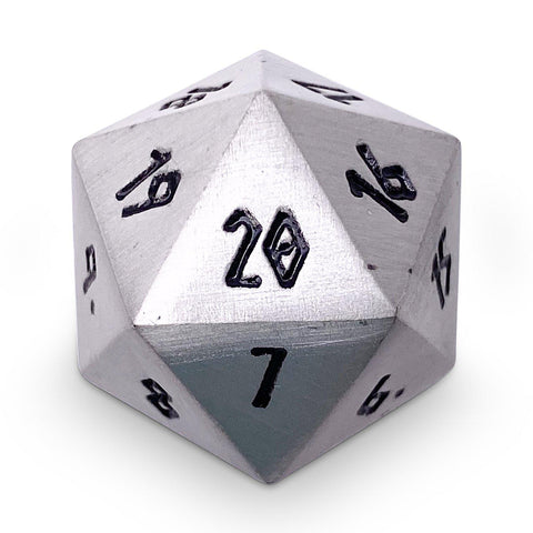 Aged Mithiral Metal Countdown Dice 25mm