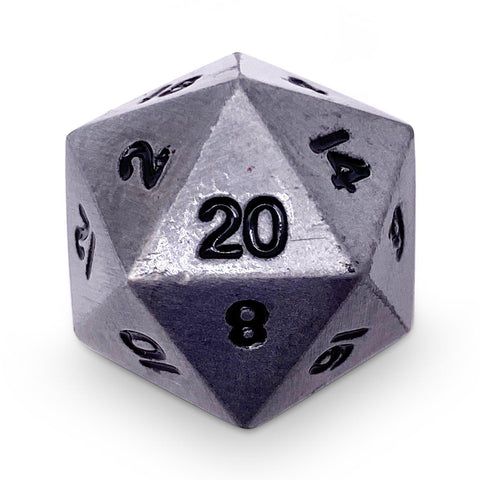 Single Alloy D20 in Aged Mithiral by Norse Foundry