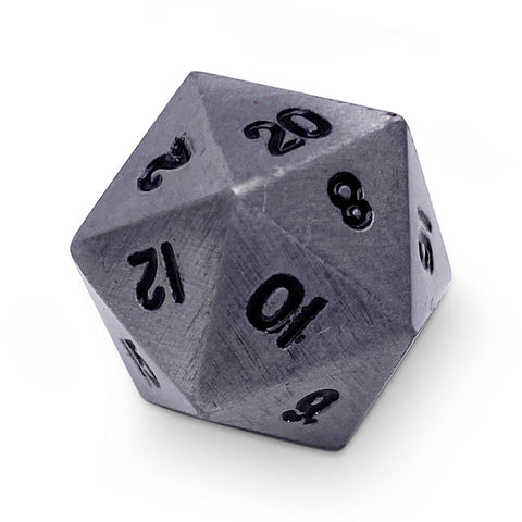 Single Alloy D20 in Aged Mithiral by Norse Foundry