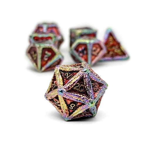 Pirate Dice - Ahoy Matey! 7 Piece RPG set Alloy Dice