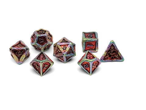 Pirate Dice - Ahoy Matey! 7 Piece RPG set Alloy Dice