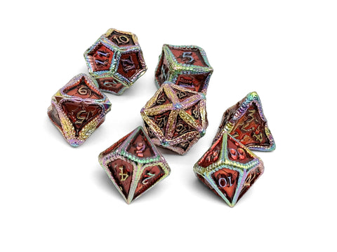 Pirate Dice - Ahoy Matey! 7 Piece RPG set Alloy Dice