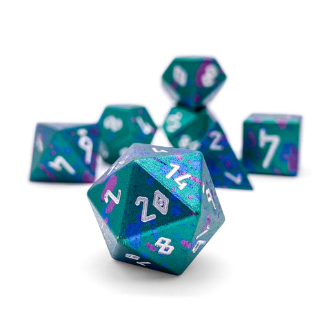 Augury - 7 Piece RPG Set 6063 Aluminum Wondrous Dice