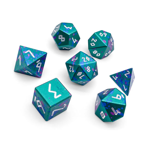 Augury - 7 Piece RPG Set 6063 Aluminum Wondrous Dice