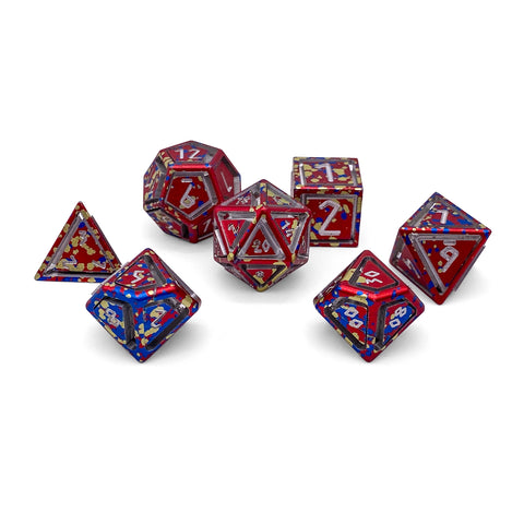 Barbarians Rage - Nimbus™ 7 Piece RPG Set 6063 Aluminum Wondrous Dice