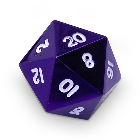 Single Alloy Dice - Bardic Purple D20