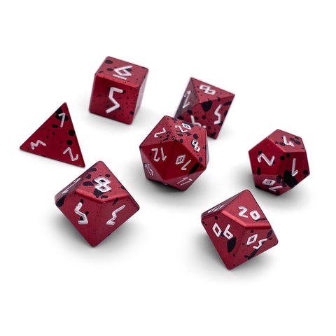 Berserker's Frenzy - 7 Piece RPG Set 6063 Aluminum Wondrous Dice