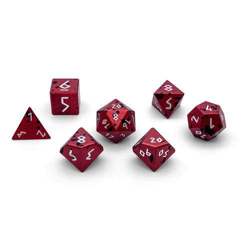 Berserker's Frenzy - 7 Piece RPG Set 6063 Aluminum Wondrous Dice