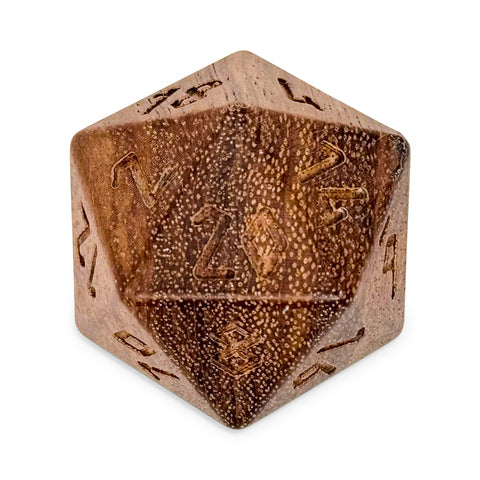 Black Walnut - Boulder® 45mm Wooden Dice