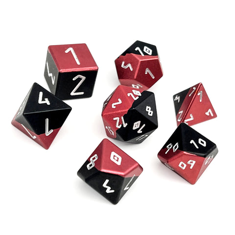 Blood Thirsty - 7 Piece RPG Set 6063 Aluminum Hybrid Dice