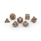 Brass - Nimbus™ 7 Piece RPG Set True Metal Dice - NOR 02605