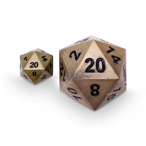 Bronze Dragon Scale - Boulder® 45mm D20 Metal Dice