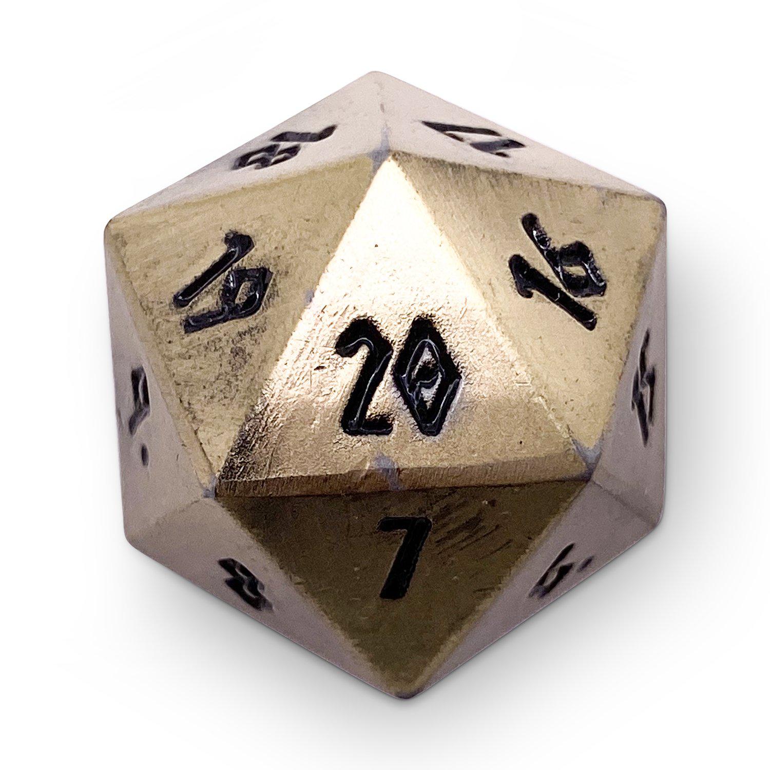 Bronze Dragon Scale Metal Countdown Dice 25mm - NOR 03904