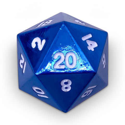 Single Alloy Dice - Celestial Blue D20