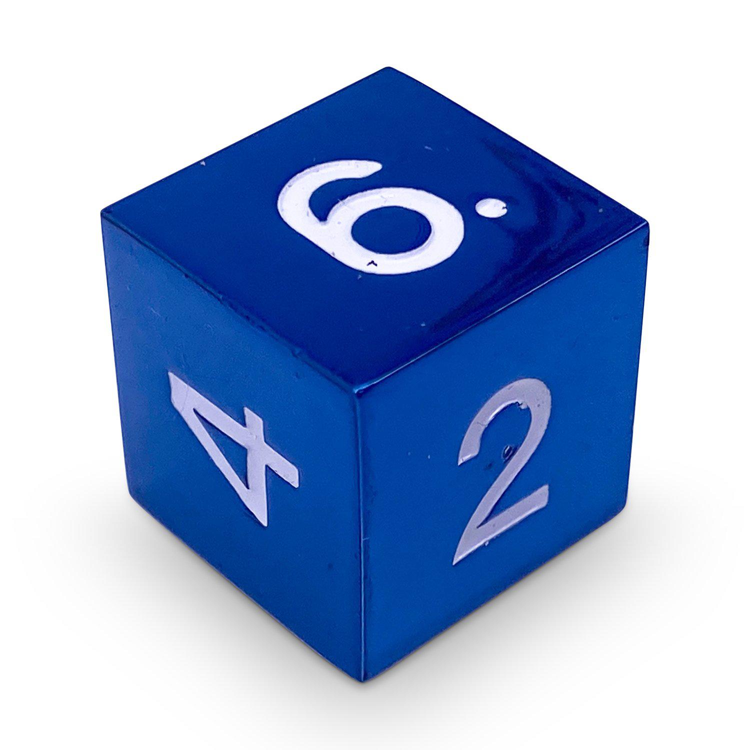 Single Alloy Dice - Celestial Blue D6 - NOR 04618