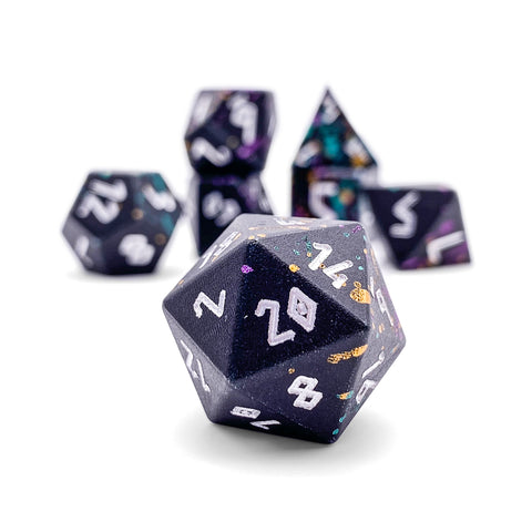 Court Jester - 7 Piece RPG Set 6063 Aluminum Wondrous Dice