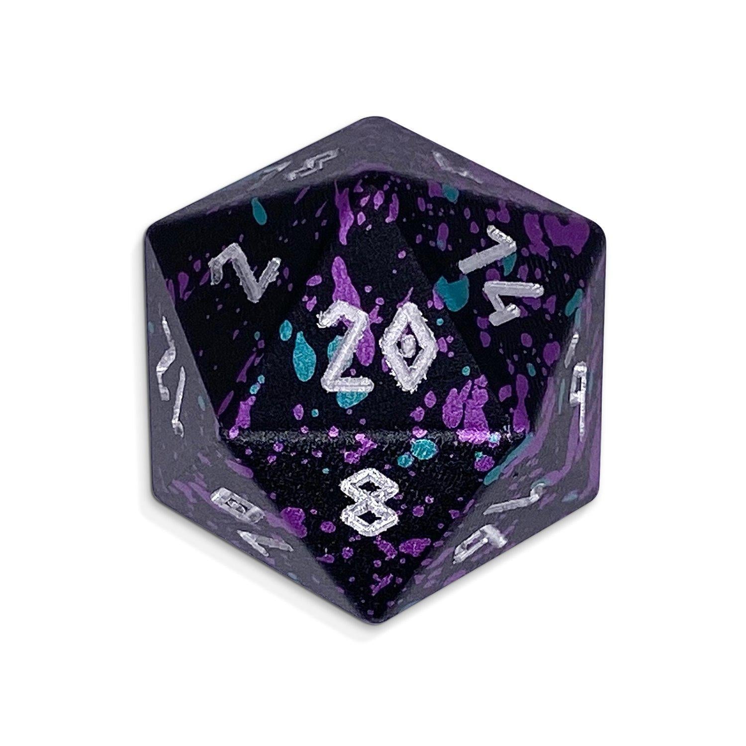 Court Jester - Single D20 6063 Aluminum Wondrous Dice - NOR 02438