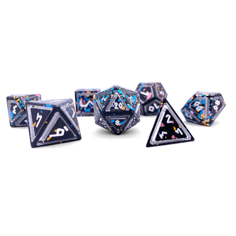 Court Jester - Nimbus™ 7 Piece RPG Set 6063 Aluminum Wondrous Dice