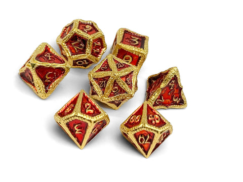 Pirate Dice - Cutlass Cove 7 Piece RPG set Alloy Dice