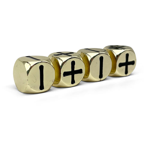 Fate Dice – Dead Man's Gold Pack of 4 Metal Dice