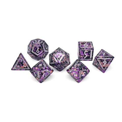 Death Knight - Nimbus™ 7 Piece RPG Set 6063 Aluminum Wondrous Dice