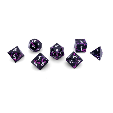 Death Knight - 7 Piece RPG Set 6063 Aluminum Wondrous Dice