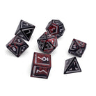 Demon's Blood - Nimbus™ 7 Piece RPG Set 6063 Aluminum Wondrous Dice - NOR 02510