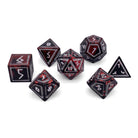 Demon's Blood - Nimbus™ 7 Piece RPG Set 6063 Aluminum Wondrous Dice - NOR 02510