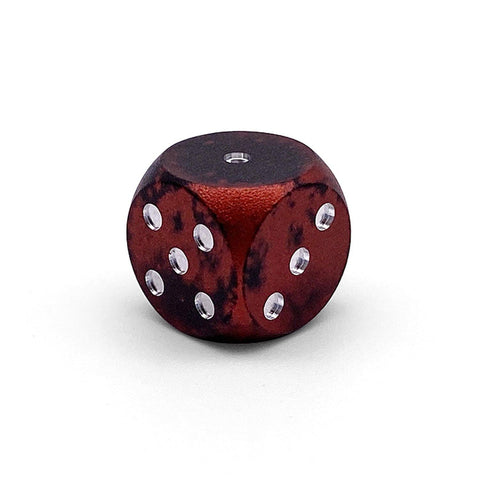 Single Wondrous D6 Mini Pips - Rounded Corners - Demon's Blood