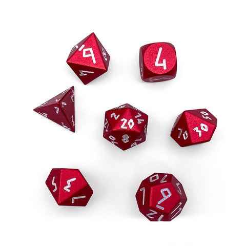 Devils Red - Pebble™ 10mm 6063 Aluminum Dice