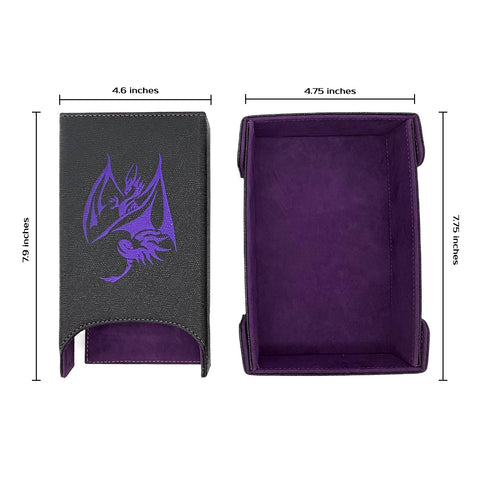 Dice Tray / Tower Bundle: Purple Dragon