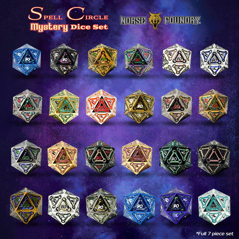 Spell Circle Mystery Dice Set