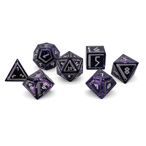 Dracolich - Nimbus™ 7 Piece RPG Set 6063 Aluminum Wondrous Dice