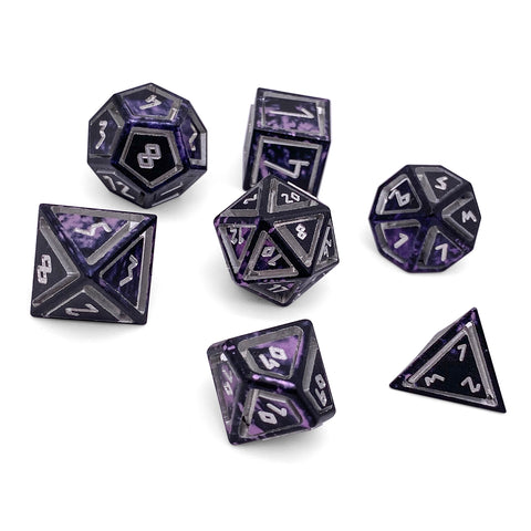 Dracolich - Nimbus™ 7 Piece RPG Set 6063 Aluminum Wondrous Dice