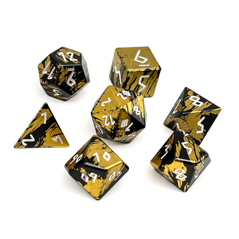 Dragons Horde - 7 Piece RPG Set 6063 Aluminum Layered Dice