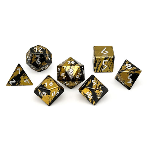 Dragons Horde - 7 Piece RPG Set 6063 Aluminum Layered Dice