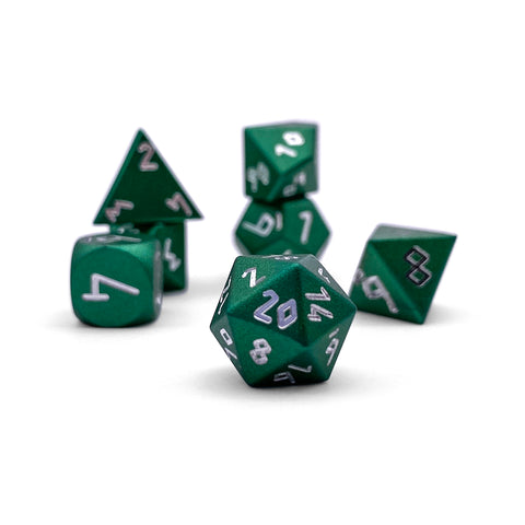 Druid Green - Pebble™ 10mm 6063 Aluminum Dice