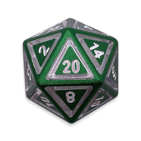 Nimbus™ Precision CNC Aluminum D20 Single Norse Font - Druid Green