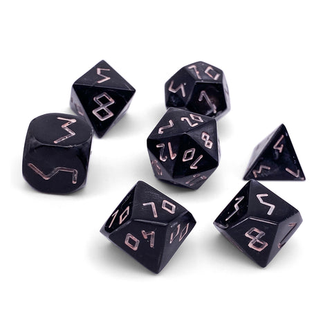 Gabon Ebony - 7 Piece RPG Wooden Dice Set