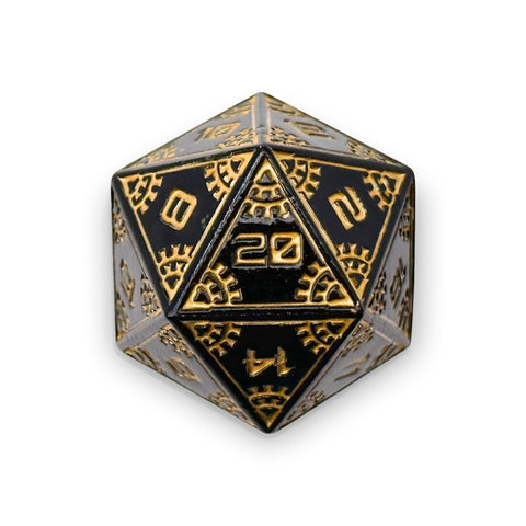 Space Dice Meteor Runestones™ - 25mm D20 - Eclipse